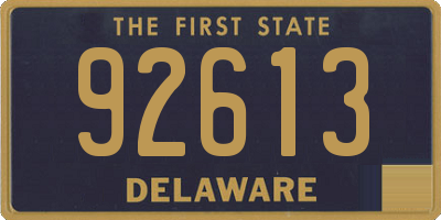 DE license plate 92613