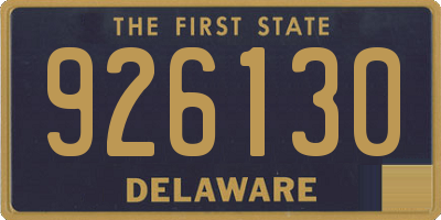 DE license plate 926130