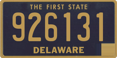 DE license plate 926131