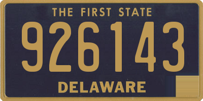 DE license plate 926143