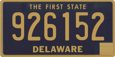 DE license plate 926152
