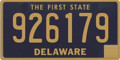 DE license plate 926179