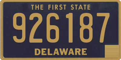 DE license plate 926187