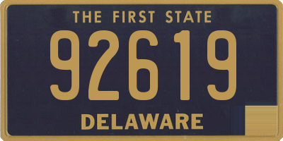 DE license plate 92619