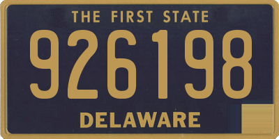 DE license plate 926198