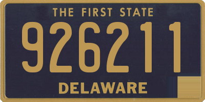 DE license plate 926211