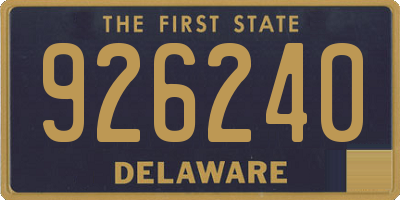 DE license plate 926240