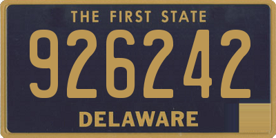 DE license plate 926242