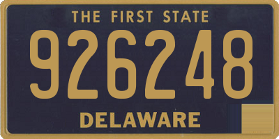 DE license plate 926248