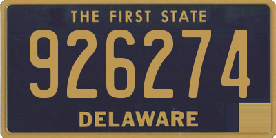 DE license plate 926274