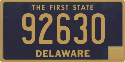 DE license plate 92630