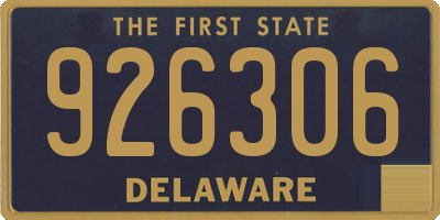 DE license plate 926306
