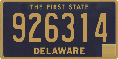 DE license plate 926314