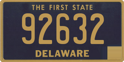 DE license plate 92632