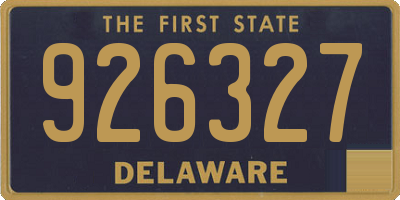 DE license plate 926327