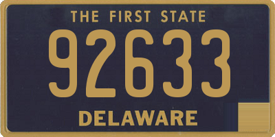 DE license plate 92633