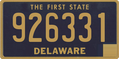 DE license plate 926331