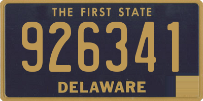 DE license plate 926341