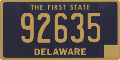 DE license plate 92635