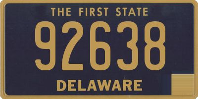 DE license plate 92638