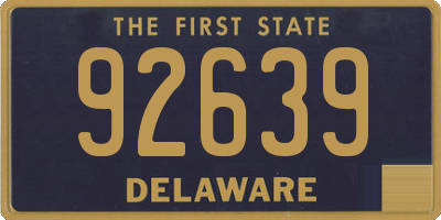 DE license plate 92639