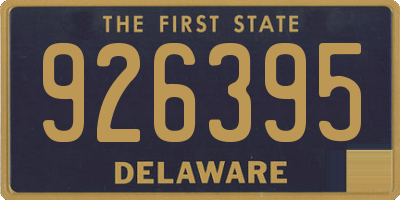 DE license plate 926395