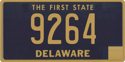 DE license plate 9264