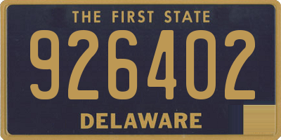 DE license plate 926402