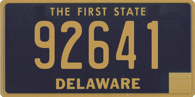 DE license plate 92641