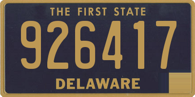 DE license plate 926417