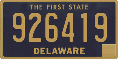 DE license plate 926419