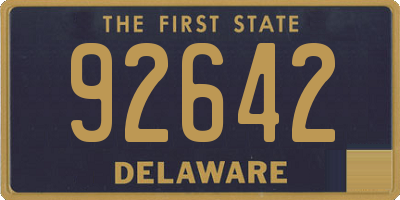 DE license plate 92642