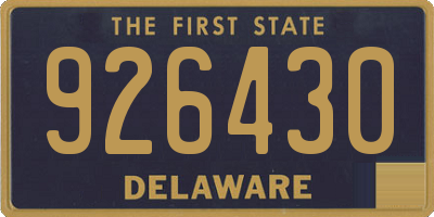 DE license plate 926430