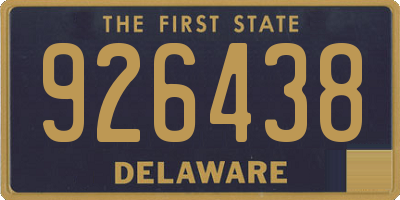 DE license plate 926438