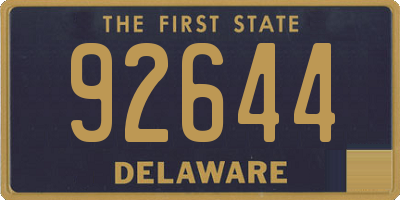 DE license plate 92644