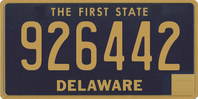 DE license plate 926442