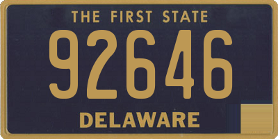 DE license plate 92646