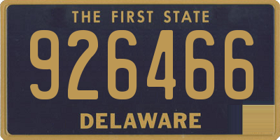 DE license plate 926466
