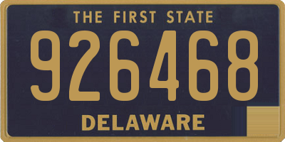 DE license plate 926468