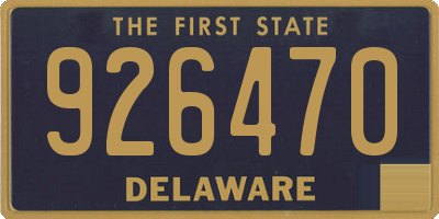 DE license plate 926470