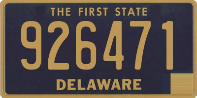 DE license plate 926471
