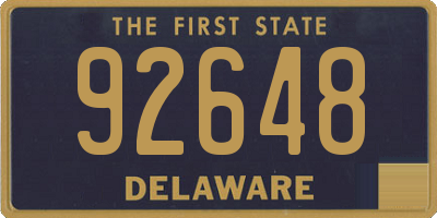 DE license plate 92648