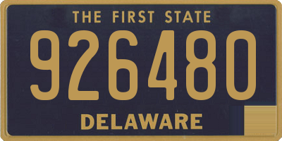 DE license plate 926480