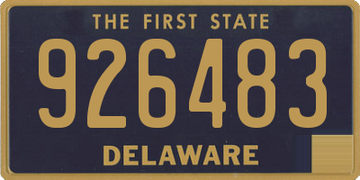DE license plate 926483
