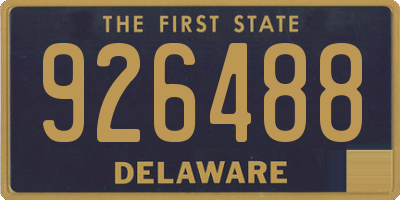 DE license plate 926488