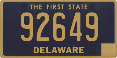 DE license plate 92649