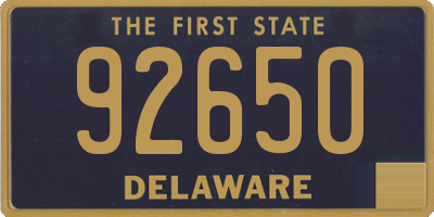 DE license plate 92650