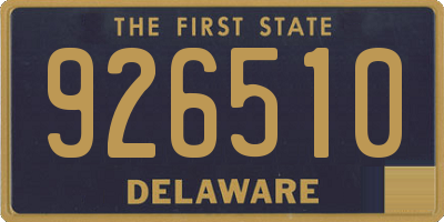 DE license plate 926510