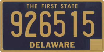 DE license plate 926515
