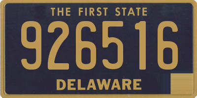 DE license plate 926516
